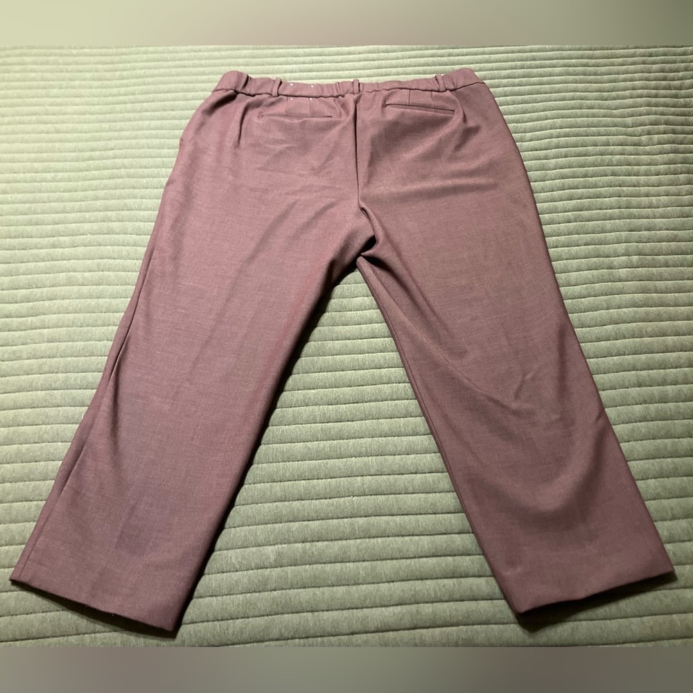 TALBOTS HAMPSHIRE STRAIGHT ANKLE PANT - CURVY FIT color Deepest Chocolate - Picture 2 of 10